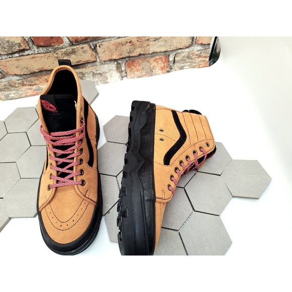Vans Sentry sk8 Hi Hiker Suede Wheat Glazed Ginger Sneaker Brown Men's Sz 8.5 - Picture 9 of 12